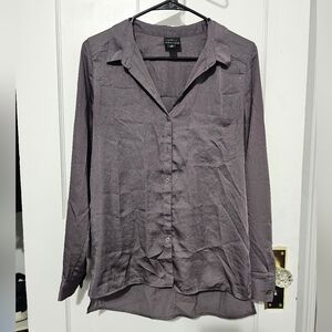 Grey Shimmery Button Down